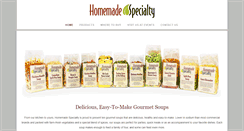Desktop Screenshot of homemadespecialty.com